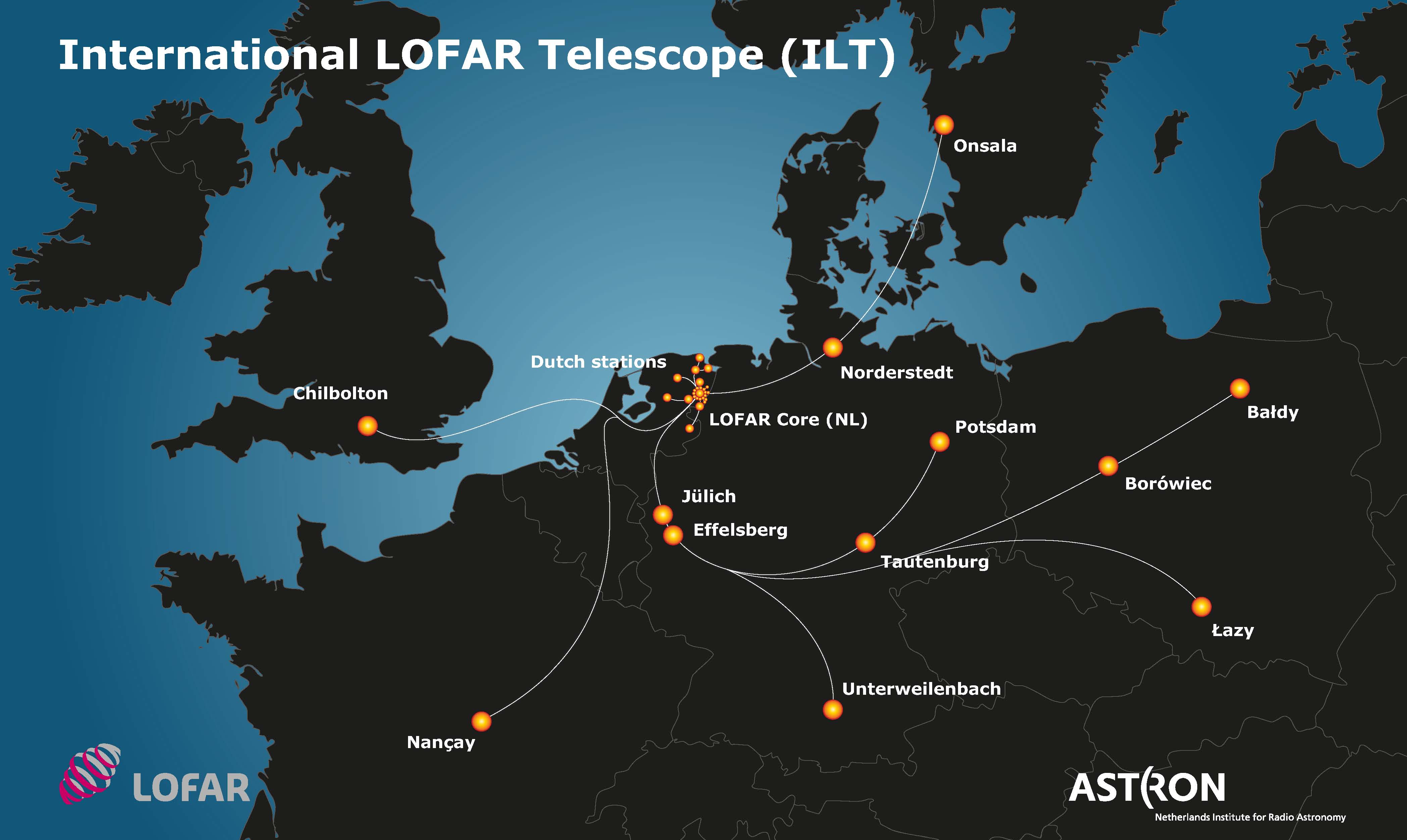 LOFAR-international-stations-on-map-Europe